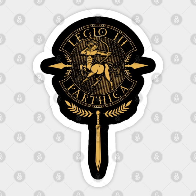 Legio III Parthica - Roman Legion Sticker by Modern Medieval Design